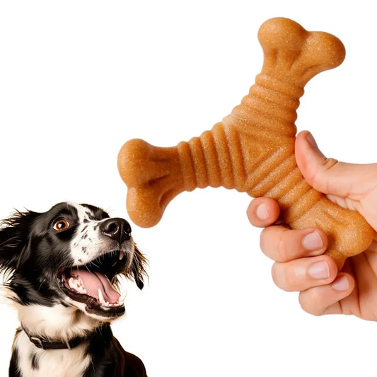 Osso Mordedor Massageador – Brinquedo Anti-Stress para Cães
