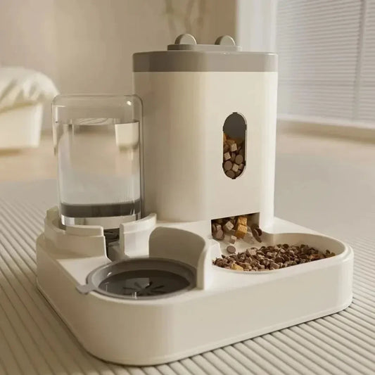 Comedouro Automático com Bebedouro – Alimentação prática e saudável para cães e gatos!